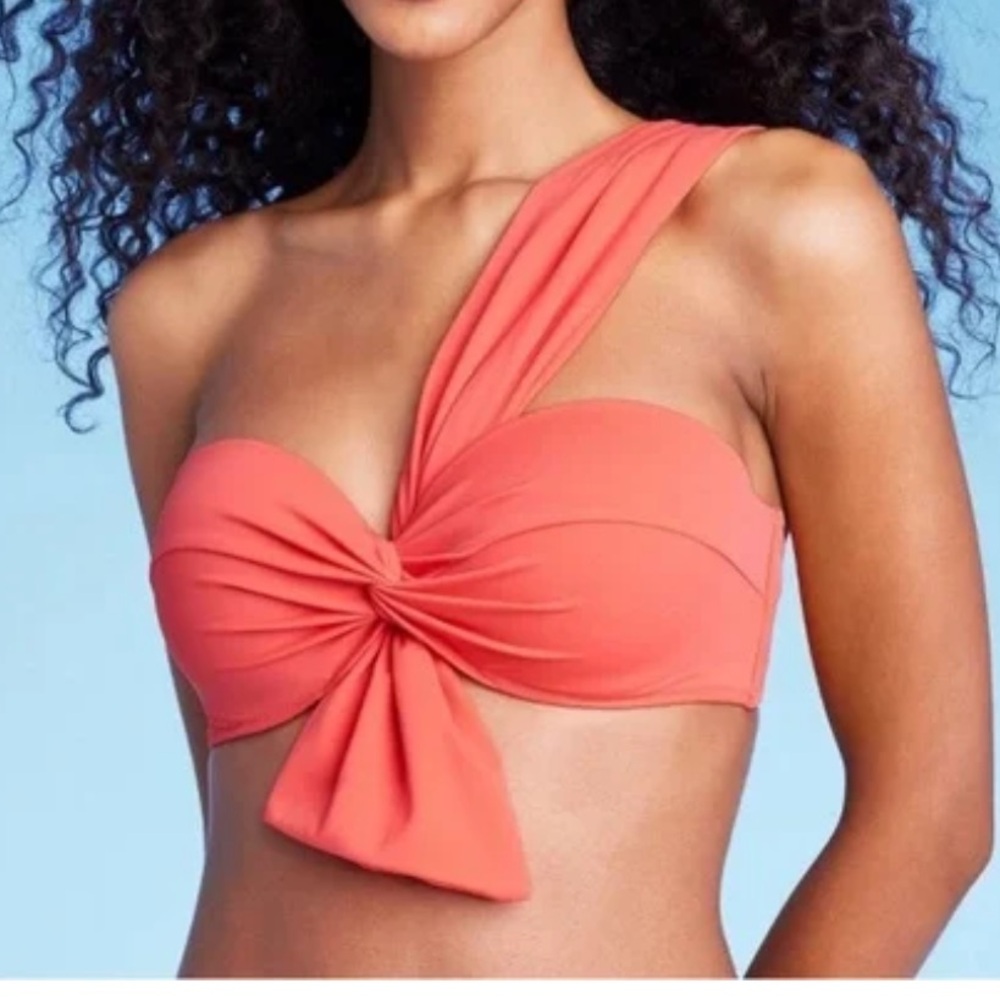 Shade & Shore Vibrant Orange Bikini Top size 34B